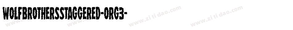 WolfBrothersStaggered-ORG3字体转换