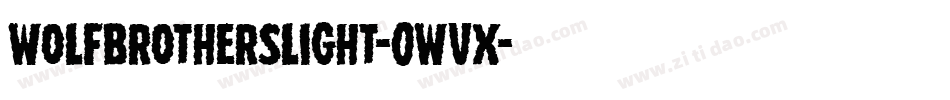 WolfBrothersLight-0wvX字体转换