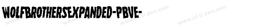 WolfBrothersExpanded-PBVE字体转换