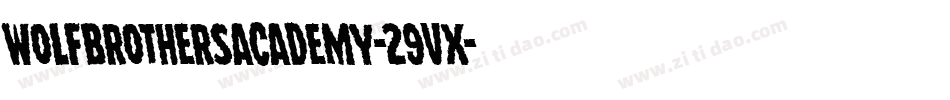 WolfBrothersAcademy-29vX字体转换