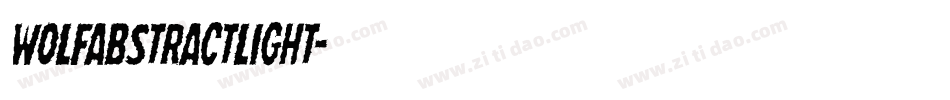 WolfAbstractLight字体转换