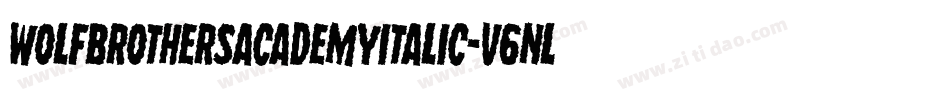 WolfBrothersAcademyItalic-v6nL字体转换