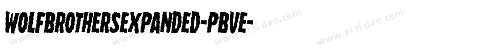 WolfBrothersExpanded-PBVE字体转换