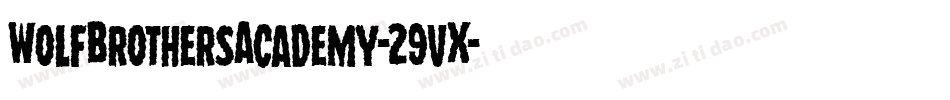 WolfBrothersAcademy-29vX字体转换