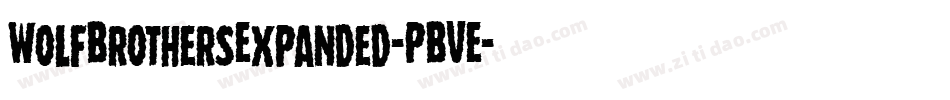 WolfBrothersExpanded-PBVE字体转换