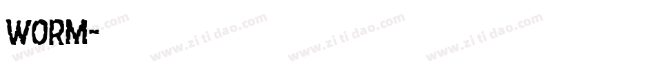 Worm字体转换