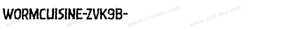 WormCuisine-ZVK9B字体转换