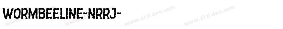 Wormbeeline-nRRJ字体转换