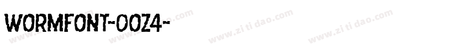 Wormfont-0Oz4字体转换