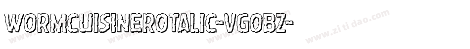 WormCuisineRotalic-VGOBZ字体转换