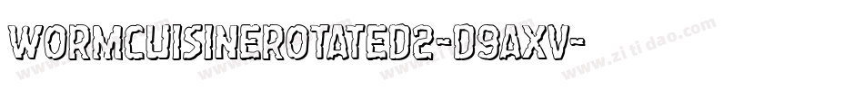 WormCuisineRotated2-d9AXV字体转换