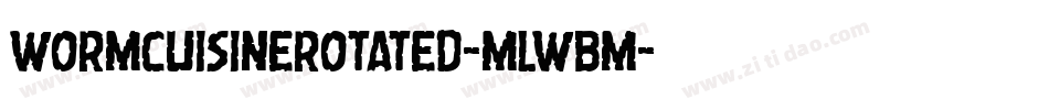 WormCuisineRotated-mLWBm字体转换