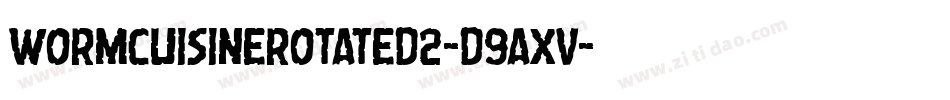 WormCuisineRotated2-d9AXV字体转换
