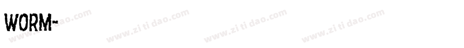 Worm字体转换