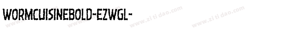 WormCuisineBold-eZwgl字体转换