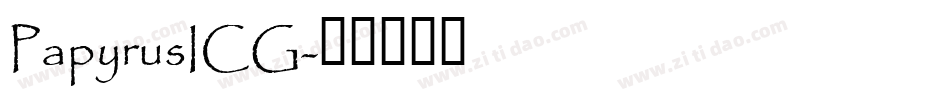 PapyrusICG字体转换