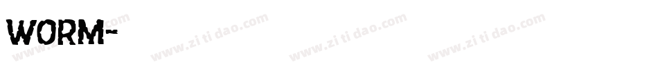 Worm字体转换