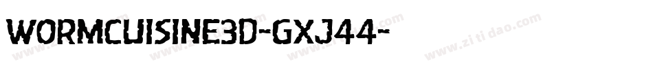 WormCuisine3D-gxj44字体转换