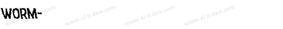 Worm字体转换