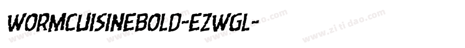 WormCuisineBold-eZwgl字体转换