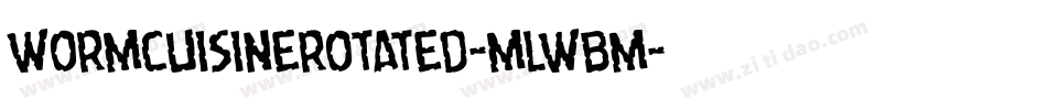 WormCuisineRotated-mLWBm字体转换
