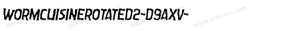 WormCuisineRotated2-d9AXV字体转换