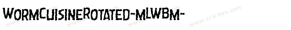 WormCuisineRotated-mLWBm字体转换