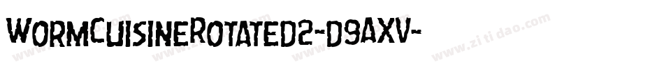 WormCuisineRotated2-d9AXV字体转换