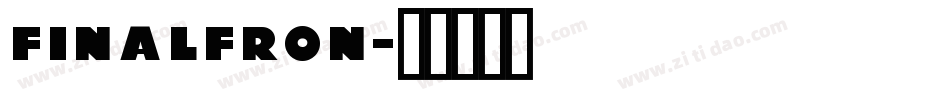 FinalFron字体转换
