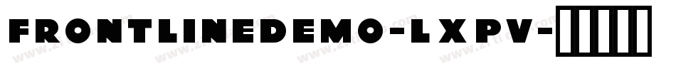 Frontlinedemo-lxPV字体转换