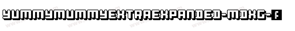 YummyMummyExtraExpanded-mdXG字体转换