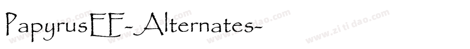 PapyrusEF-Alternates字体转换