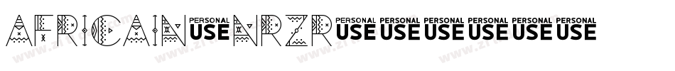 Africain-nrzR字体转换