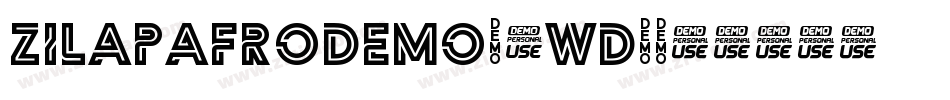 ZilapAfroDemo-1wD4字体转换