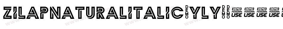 ZilapNaturalItalic-YLy4字体转换