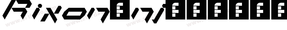 Rixon-nj00字体转换