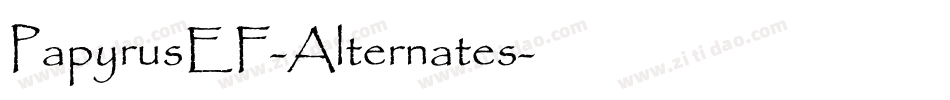 PapyrusEF-Alternates字体转换