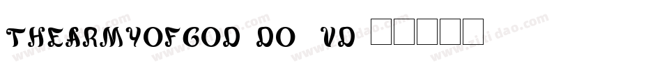TheArmyOfGod-DO0Vd字体转换