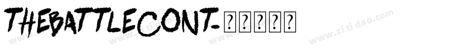 TheBattleCont字体转换