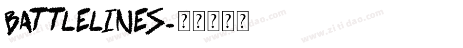 battlelines字体转换