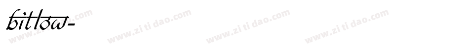 bitlow字体转换