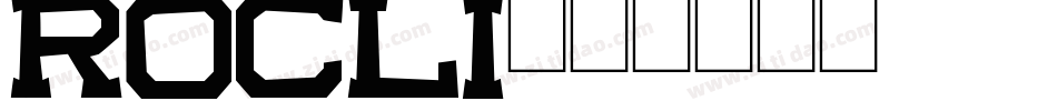 rocli字体转换