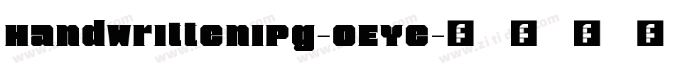 HandWritten1Pg-OEYe字体转换