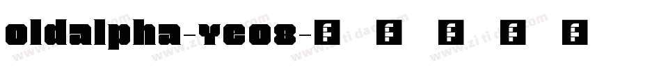 Oldalpha-Ye08字体转换