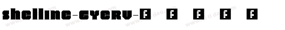 Shelline-6YeRv字体转换