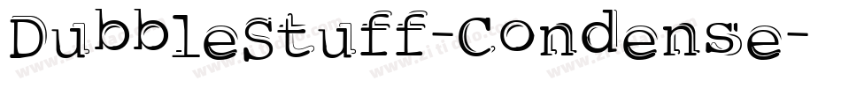 DubbleStuff-Condense字体转换