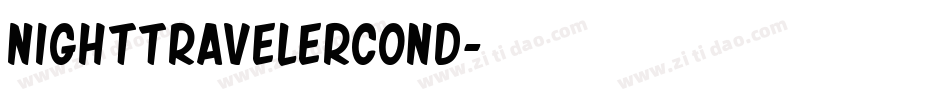 nighttravelercond字体转换