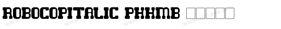 RobocopItalic-PKKmB字体转换