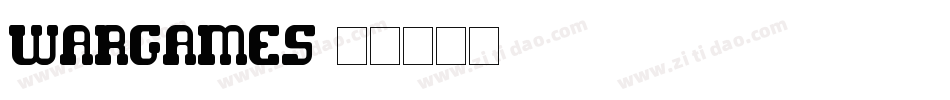 Wargames字体转换