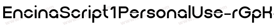EncinaScript1PersonalUse-rGpK字体转换